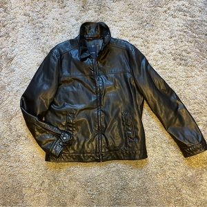 Tommy Hilfiger leather jacket size large